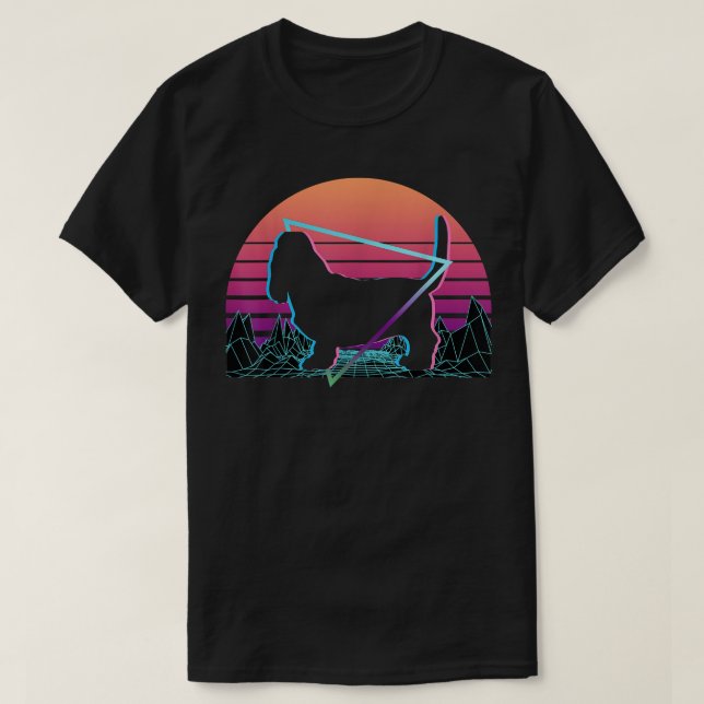 Camiseta Bassett Hound Retro  (Diseño del anverso)