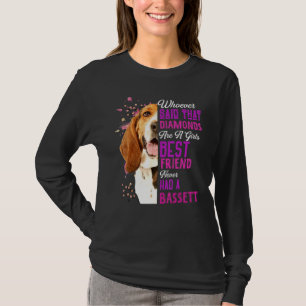 Camiseta Bassett Hounds Es Un Chica Mejor Amigo Perro Mama 