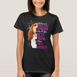 Camiseta Bassett Hounds Es Un Chica Mejor Amigo Perro Mama