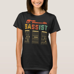 Camiseta Bassist Dad - Guitar Chords - Fathers Day Gift Ide