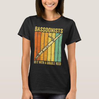 Camiseta Bassoon Bassoonist Bassoonists Do It With A Double