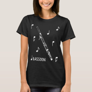Camiseta Bassoon de las notas musicales