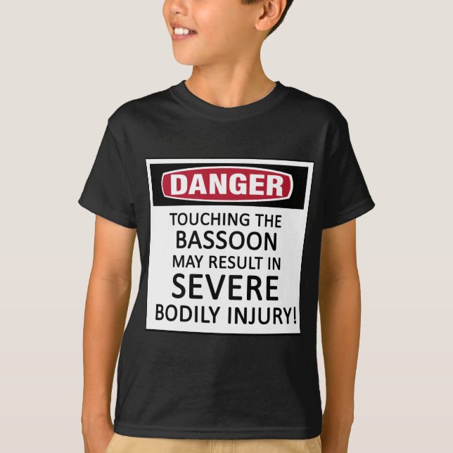 Camiseta Bassoon del peligro (Anverso)