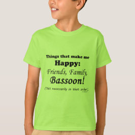 Camiseta Bassoon me hace feliz