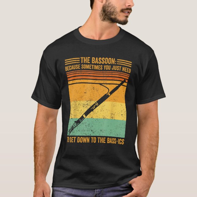 Camiseta Bassoon Solo Tienes Que Bajar A Bass Ics Bass (Anverso)