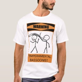 Camiseta Bassoonist temperamental amonestador