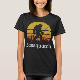 Camiseta Bassquatch Funny Bass Pescando Sasquatch Bigfoot C