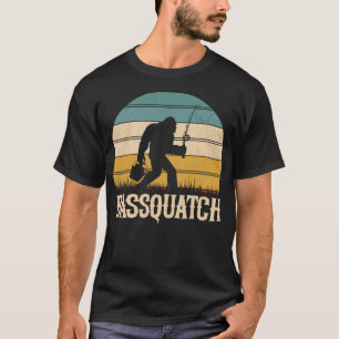 Camiseta Bassquatch Funny Pescador Piscina Scuatch