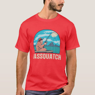 Camiseta ¡Bassquatch! La Pesca Graciosa En El Lago Sasq