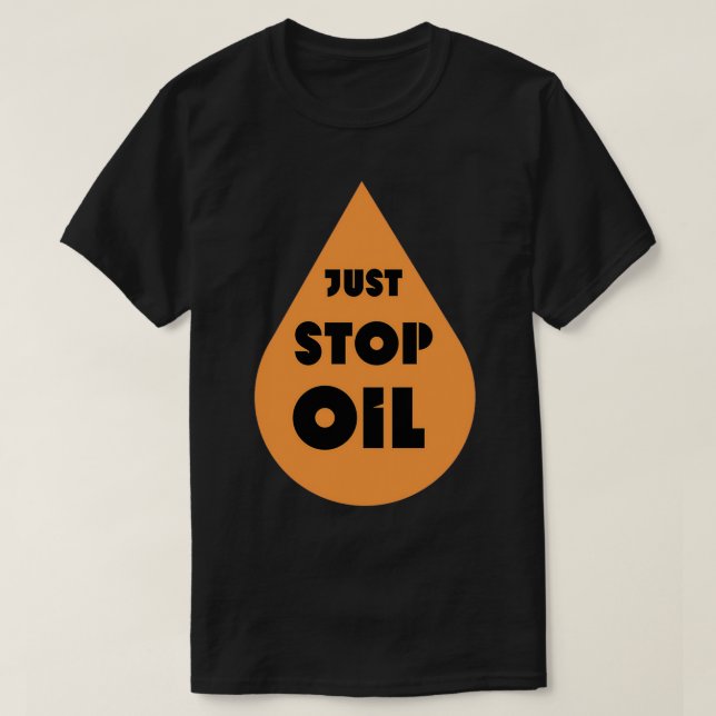 Camiseta Basta de la campaña petrolera (Diseño del anverso)