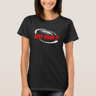 Camiseta Basta de un simple diseño estadounidense de fútbol
