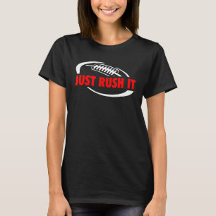 Camiseta Basta de un simple diseño estadounidense de fútbol