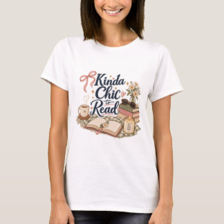 Camiseta Bastante Chic para Leer Estética de Amante de Libr