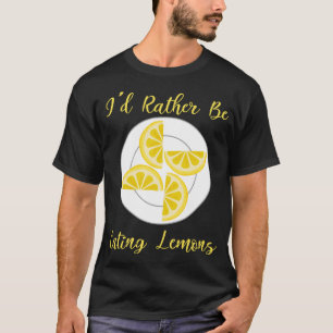 Camiseta Bastante Comer Fruta De Cítricos De Verano De Lemo