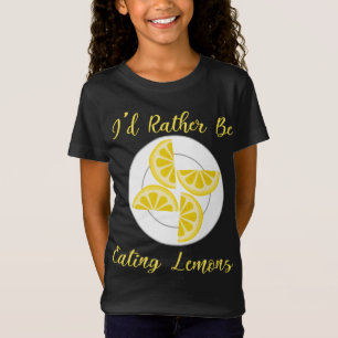 Camiseta Bastante Comer Fruta De Cítricos De Verano De Lemo