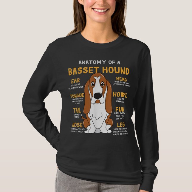 Camiseta Bastante heound Anatomy Funny Dog Mom Dad Cute Gif (Anverso)