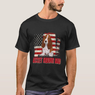 Camiseta Bastante Hound Dad Bandera Estadounidense 4 De Jul