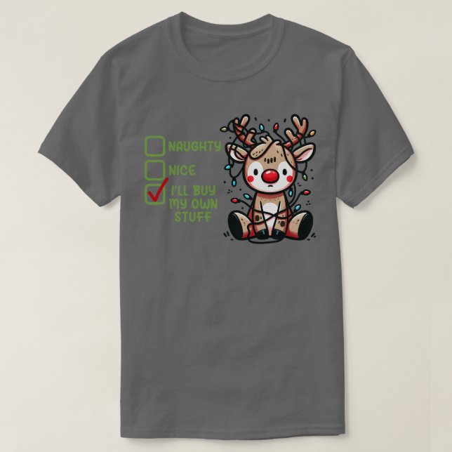 Camiseta Bastante lindo, compro mis propias cosas (Diseño del anverso)