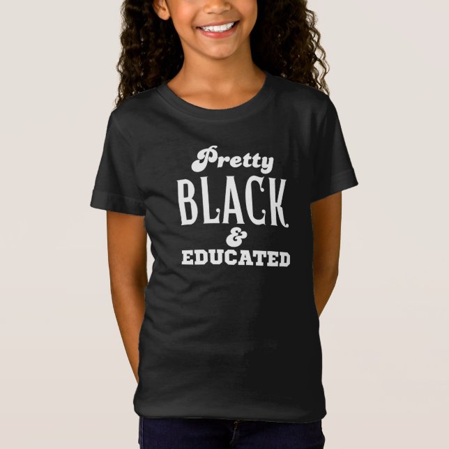 Camiseta Bastante negra y educada (Anverso)