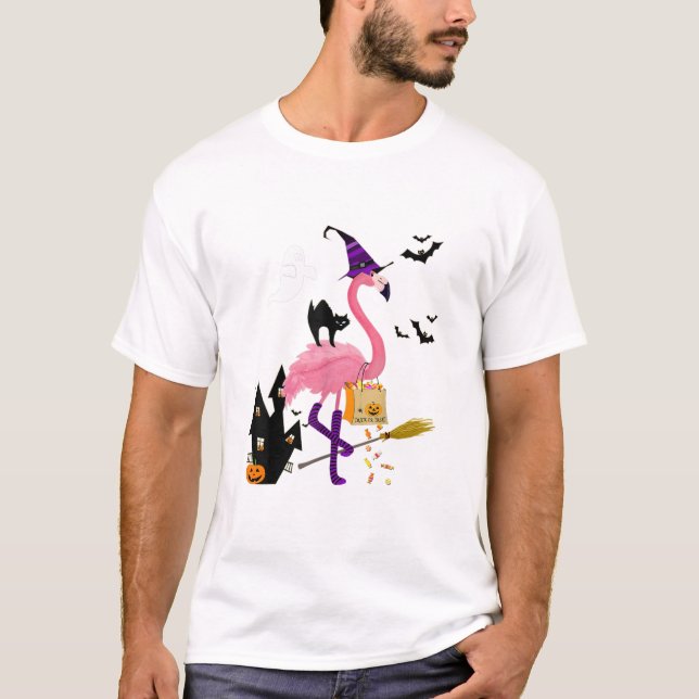 Camiseta Bastante truco de Halloween o trato a flamenco de  (Anverso)