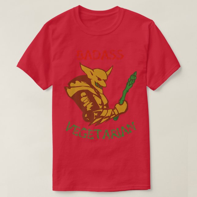Camiseta Bastante vegetariano (demonio) divertido y fresco  (Diseño del anverso)