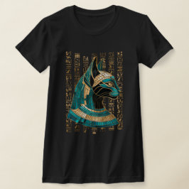 Camiseta Bastet de diosa gata egipcia -arte mosaico