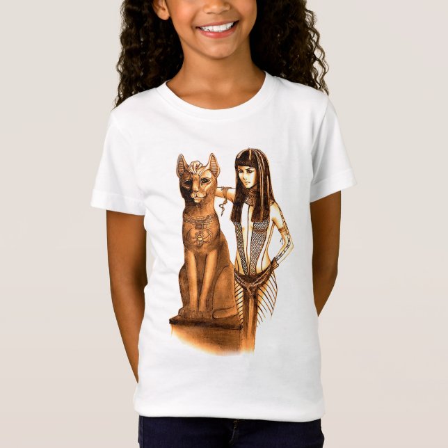 Camiseta Bastet, diosa del gato egipcio (Anverso)