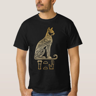 Camiseta Bastet, Diosa Gata Egipcia. Nombre en jeroglíficos