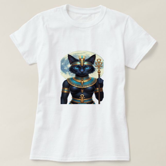 Camiseta Bastet – The Moonlit Guardian (Diseño del anverso)