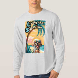 Camiseta Bastiéndose en el resplandor: Perro Guay en el Sol