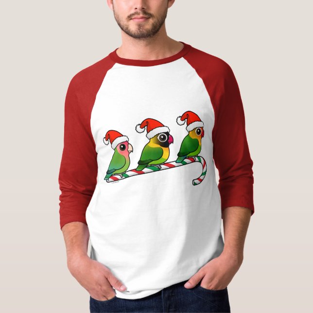 Camiseta Bastón de caramelo del Lovebird (Anverso)