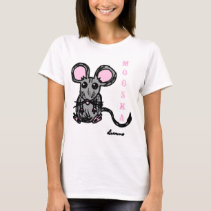 Camiseta Bastón de espagueti con ratón de Mooska