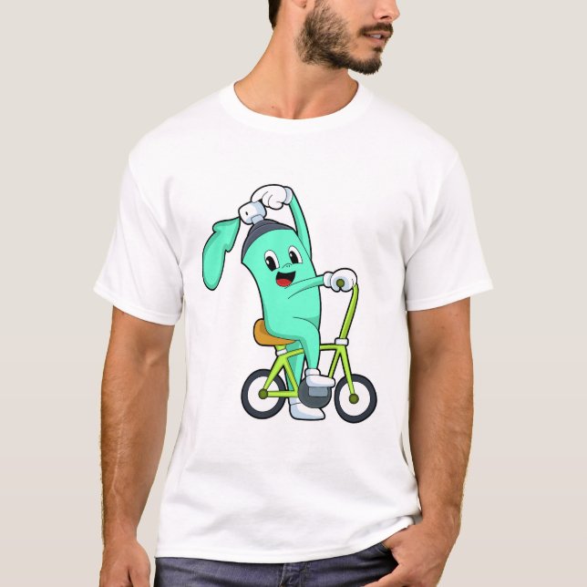 Camiseta Bastón de spray con bicicleta (Anverso)