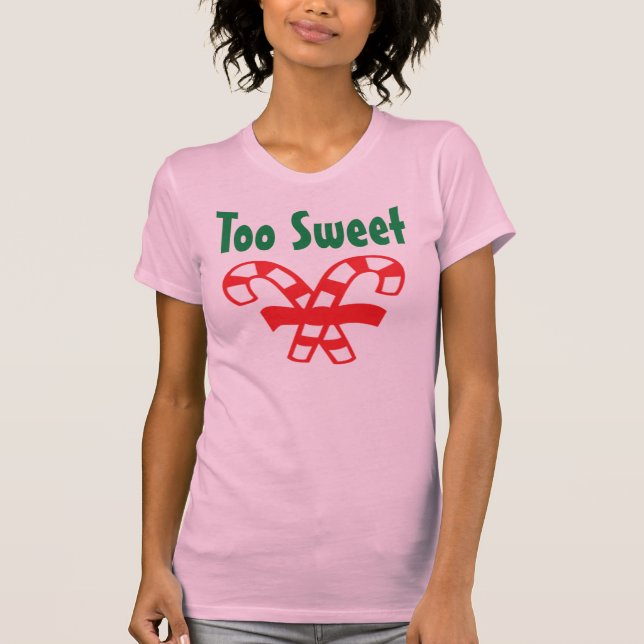 Camiseta Bastones de caramelo del navidad (Anverso)
