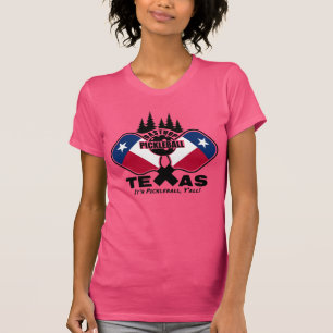 Camiseta Bastrop Pickleball, Texas (camisetas oscuros) T-Sh