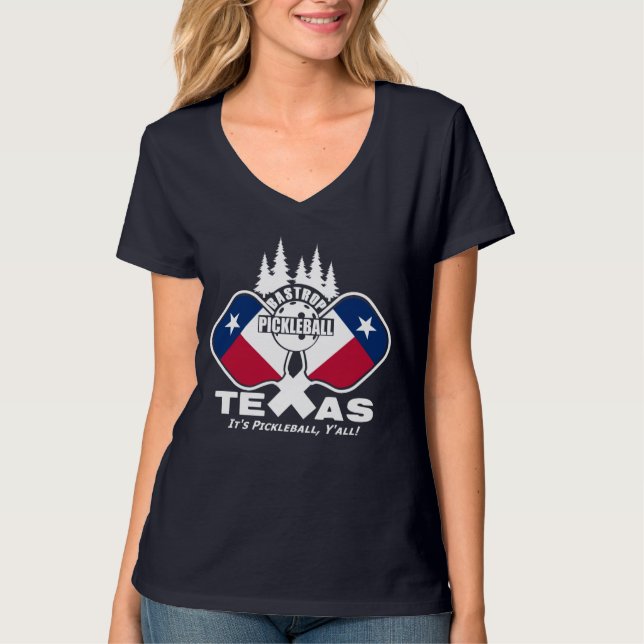 Camiseta Bastrop Pickleball - Texas T-Shirt (Anverso)
