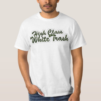 Camiseta Basura blanca de clase superior
