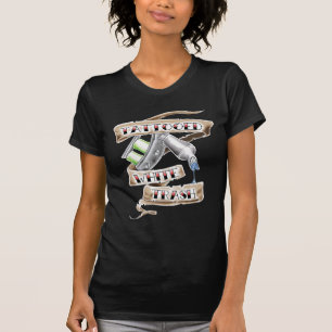 Camiseta Basura blanca tatuada