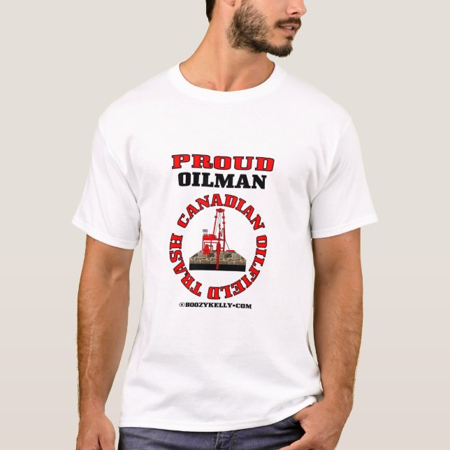 Camiseta Basura canadiense del campo petrolífero, camiseta, (Anverso)