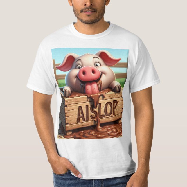 Camiseta ¡Basura de IA! (Anverso)