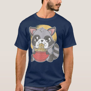 Camiseta Basura de Raccoon de Anime Kawaii Panda Otaku Japó