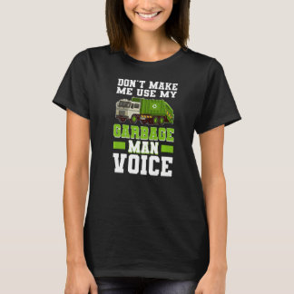 Camiseta Basura de voz del hombre de la basura Desperdicios