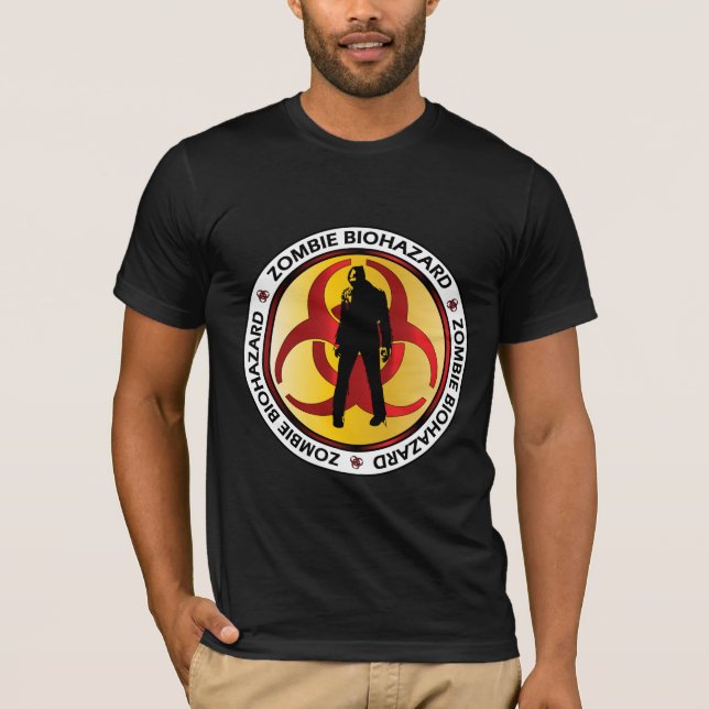 Camiseta Basura del Biohazard del zombi (Anverso)
