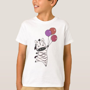 Camiseta Basura dulce animal moscas globos niños