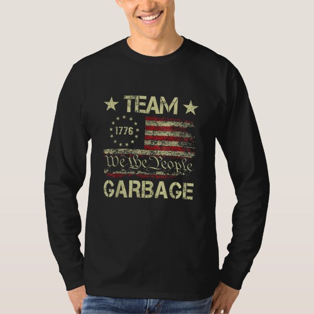Camiseta Basura en equipo para las elecciones de Trump 2024 (Anverso)