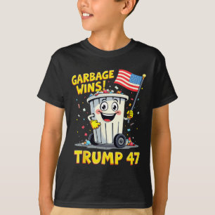 Camiseta Basura gana Trump 47 Team Garbage Para Trump 2024