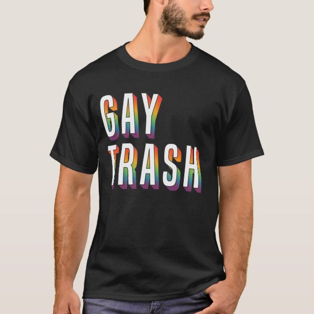 Camiseta Basura gay (Anverso)