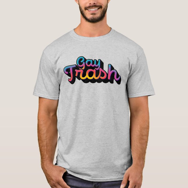 Camiseta Basura gay (Anverso)