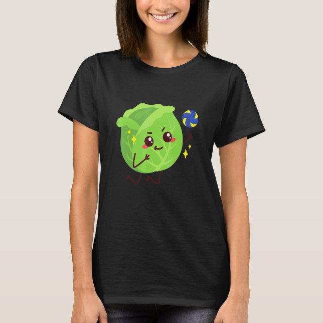 Camiseta Basura jugando voleibol vegetal (Anverso)