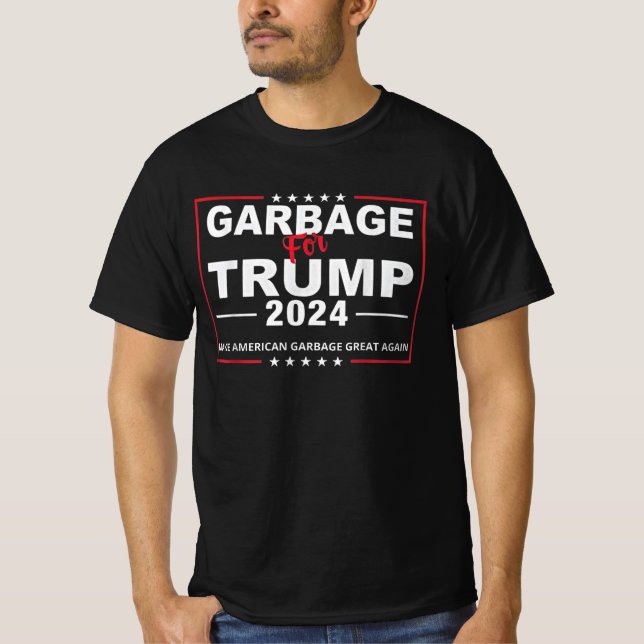 Camiseta Basura para Trump - Elecciones de Donald Trump 202 (Anverso)